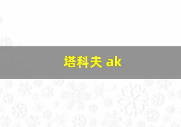 塔科夫 ak